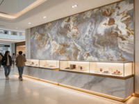 Panneau mural QDM européen classique sans formaldéhyde, en WPC, imperméable et ignifuge, pour entrepôt, salle de sport, salon, chambre, salle de bain