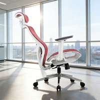 Chaise de bureau pivotante de luxe réglable pour ordinateur à domicile, dossier haut, chaise de direction ergonomique