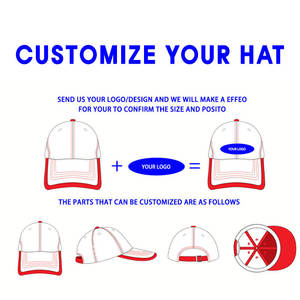 ヴィンテージ バーガンディ コットン 3D 刺繍 馬 雄馬 動物 パッチ カスタムロゴ メッシュ トラッカーハット - Product Image 5