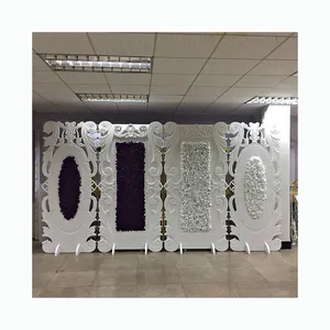 Hot Sale Beautiful Design Artificial Flower Pattern Wedding Backdrop Stand Banquet Backdrops For Wedding Events