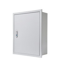 Boîtier de distribution électrique encastré moderne, indice de protection IP4X, construction en acier au carbone Q235, design élégant et sans joint pour usage domestique ou professionnel