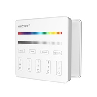 Panneau de contrôle LED RGBW sans fil 2,4 G B3 à 4 zones, 4 groupes, télécommande intelligente RGBW