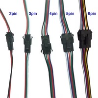 Usine en gros SM-2 12V USB rouge vert bleu et blanc prise tête d'avion fil de borne