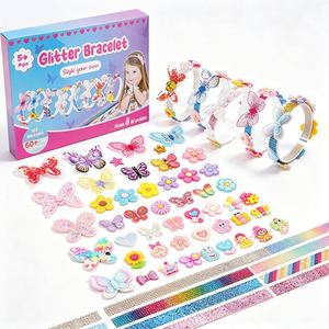 Premium Hair Craft <b>Kit</b> Girls <b>DIY</b> Headbands Bows Ribbons Butterflies Stars Handmade Accessory Retail Box Supplier - Product Image 1