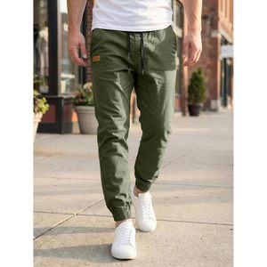 Mens Casual Joggers Pants Cotton Drawstring Twill Hiking Outdoor Breathable Sweatpants - Product Image 3