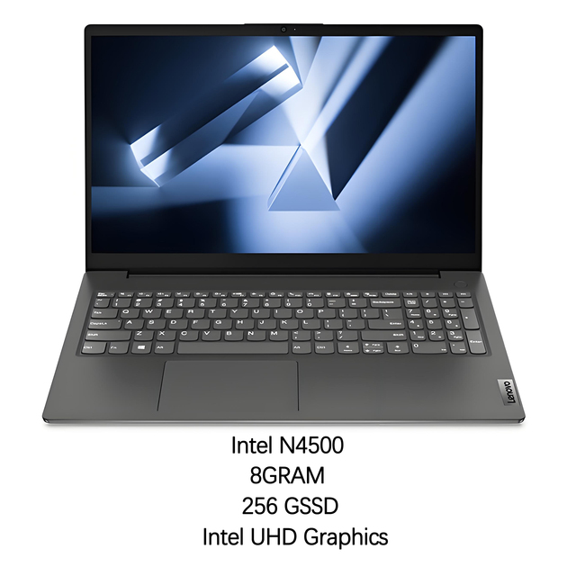 New Lenovo Yangtian V15 Intel Celeron N4500 8G RAM 256G SSD 15.6" FHD Win11 Customizable UHD Graphics Office PC Laptop