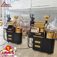 Grande promotion d'usine, torréfacteur de café et de fèves de cacao vertical à air chaud de type or doré de 3,5 kg en vente