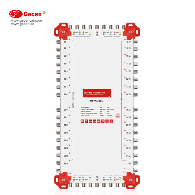Gecen 32 Output Satellite Multiswitch with LED Light