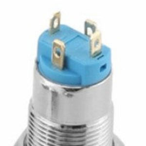 Interrupteur à bouton poussoir à tête ronde ultra-court en acier inoxydable, à réinitialisation automatique, 12 mm (12-24 V max 3 A) - Product Image 3