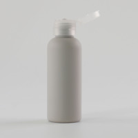 Flacon vaporisateur en plastique HDPE gris mat de luxe pour parfum liquide, anti-moustique, shampooing, lotion, logo et sceau personnalisables