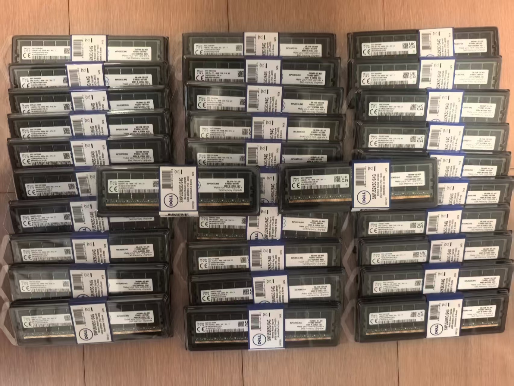 โมดูลหน่วยความจำ 64GB DDR4 2933 ECC