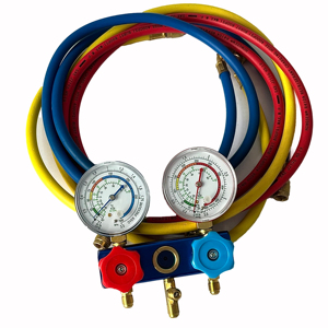 Servicio <span class=keywords><strong>de</strong></span> piezas personalizadas para HVAC: Juego <span class=keywords><strong>de</strong></span> manómetros <span class=keywords><strong>de</strong></span> latón para <span class=keywords><strong>carga</strong></span> y evacuación <span class=keywords><strong>de</strong></span> refrigerante R410A <span class=keywords><strong>R134a</strong></span> - Product Image 3