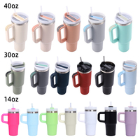 Commercio all'ingrosso in acciaio inox isolato sottovuoto 40oz Tumbler con manico 40Oz avventura viaggio tazza di caffè personalizzato Logo di colore