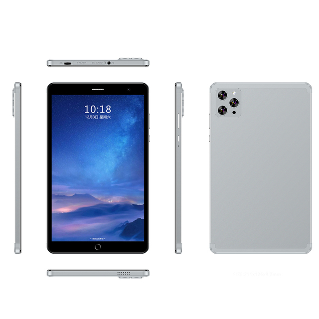 8 Inch 4G LTE A53 Eight Core 4G+32GB 64GB 128GB Android Wifi 5G Dual SIM 2 in 1 Tablet Pc 3500mAh Battery