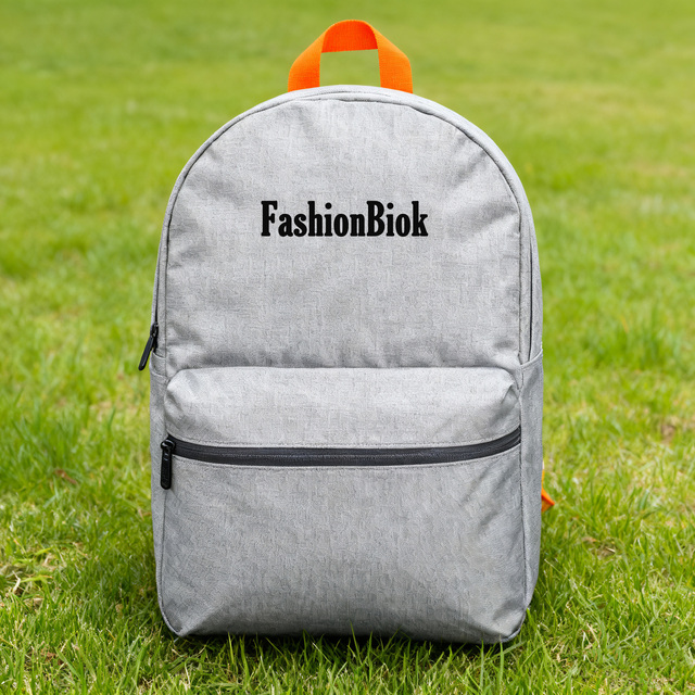 New Arrival 2026 Unisex Recycled Polyester Waterproof Modern Zipper Closure Letter Pattern Travel School Casual Backpack