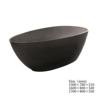 Chinois Classique Solide Surface Baignoire Acrylique Baignoire Salle De Bains Autoportante Baignoire Trempage Baignoire Spa