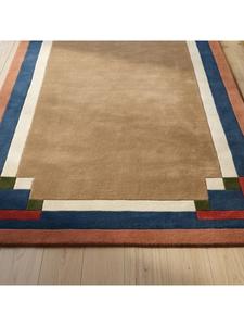 Alfombra de Lana Hecha a Mano Contemporánea, Alfombra de Lujo con Diseño Geométrico para Sala de Estar, Dormitorio, Oficina, Interior Moderno - Product Image 6