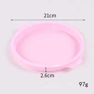 แม่พิมพ์<span class=keywords><strong>เค้ก</strong></span>ซิลิโคนปลอดสาร BPA สำหรับทำขนม DIY รูปทรงกระบอก แม่พิมพ์<span class=keywords><strong>เค้ก</strong></span>สีรุ้ง ถาดอบพิซซ่า อุปกรณ์อบขนมอเนกประสงค์ ถาดอบขนม - Product Image 2