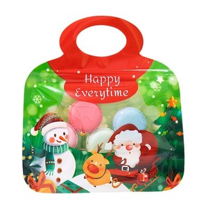 Bolsa de regalo navideña colorida, bolsa de plástico para envasar dulces/galletas/té/condimentos. - Product Image 3