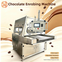 Machine d'enrobage automatique au chocolat TUORONG, machine commerciale pour biscuits, gaufrettes et gâteaux, avec tunnel de refroidissement