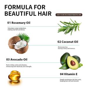 Huile capillaire végétalienne bio GreenLem à l'huile de coco et d'oignon – Réparation capillaire sans cruauté pour cheveux abîmés – Marque privée - Product Image 3
