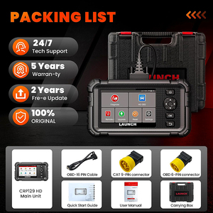 Khởi động crp129 HD OBD2 máy quét đầy đủ hệ thống xe tải công cụ Chẩn đoán 12V Xe 24V xe tải DIESEL mã đọc xe thương mại nặng - Product Image 6