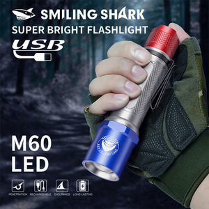 Linterna Táctica Smiling Shark, Recargable, LED, Impermeable, para Camping y Actividades al Aire Libre - Product Image 2