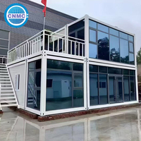 Cabane Modulaire Préfabriquée Portable de 40 pieds à Prix Abordable avec Terrasse pour Jardin, Bungalow, Bar ou Bureau