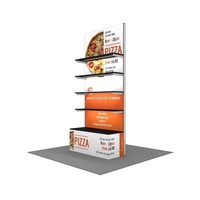 Étagères modulaires réglables, présentoir, stand d'exposition rétroéclairé par LED