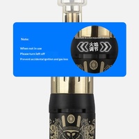 Pistolet à flamme portable pour barbecue en plein air, coupe-vent, moxibustion directe, grande puissance de feu, briquet spécial pour cigares