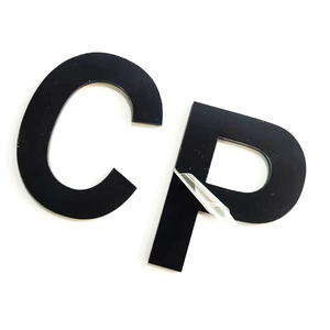 Acrylic Number License Plate Number 3D Black Acrylic Plastic Letters License Plate Acrylic Letter - Product Image 3
