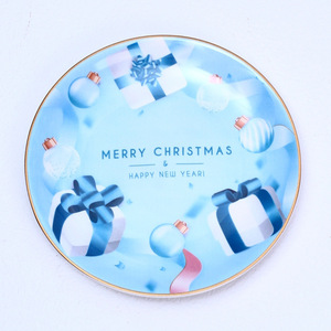 Assiette en céramique 3D de Noël de 8 pouces, vaisselle de style nordique, assiettes à dîner en céramique - Product Image 4
