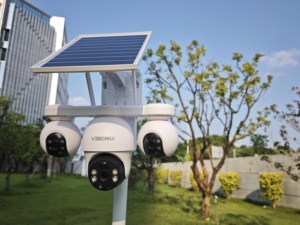 P19 năng lượng mặt trời Máy ảnh V380 Max năng lượng mặt trời Máy ảnh PTZ 4 gam Sim thẻ pin charage ba ống kính ngoài trời máy ảnh - Product Image 3