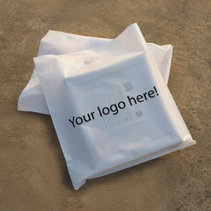 Ready to Ship or Custom Logo Handle Plastic Shopping Bag Shoes ,Cloth Packaging Bag With Custom Logo Printed