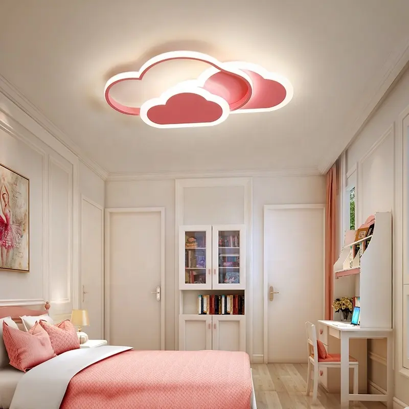 Plafond Verlichting Cloud Vormige Kids Slaapkamer Verlichting Led Plafond Licht Acryl Lamp Moderne