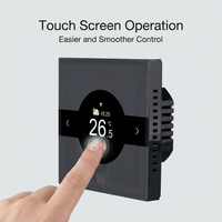 Termostato Inteligente WiFi Tuya para HVAC con Plástico ABS, Controlador de Temperatura de Ahorro de Energía para Apartamentos, Hoteles y Oficinas