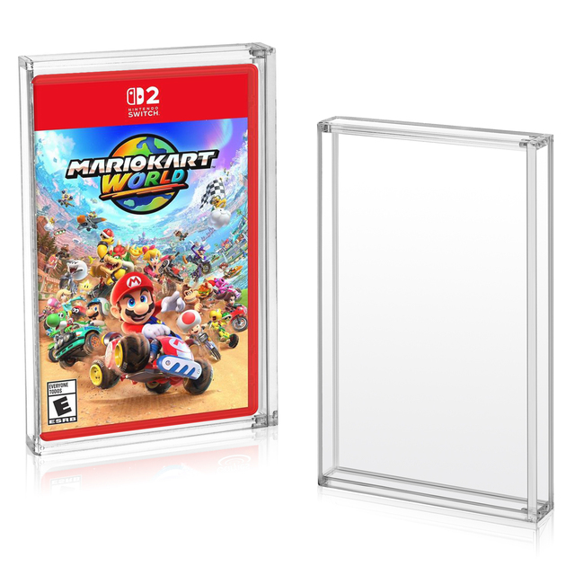 For Nintendo Switch 2 Game Card Acrylic Display Case Clear OLED Cartridge Box Protector UV Protective Cover for NS Lite Collect