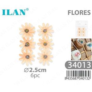 Decorazioni Artigianali Ilan Flores Margherita 2.5cm 6 Pezzi - Product Image 1
