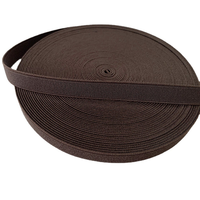 Sangle élastique en tissu tricoté de haute qualité Liman, en spandex/polyester, pour sacs, vêtements et textiles de maison, en noir/gris