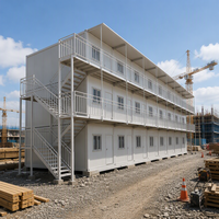 Nouvelle conception de maison conteneur pliable en acier léger préfabriqué du Shandong, bâtiment de bureau moderne, villa, hôtel, école, appartement de luxe