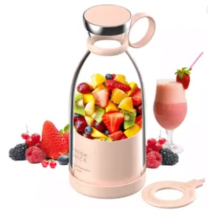 2022 New Hand Held 350ML Wireless Charging Household Small Smoothie Bottle Blenders Fresh Juicer Mini Portable Blender Mixe