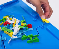 Boîtes de rangement empilables avec chariot PP joint couvercle conteneur personnalisation logo déménagement en plastique durable