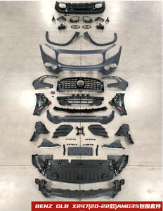 Kit carrosserie pour <span class=keywords><strong>Mercedes</strong></span> Benz <span class=keywords><strong>Classe</strong></span> GLB X247 <span class=keywords><strong>2020</strong></span>-2022, transformation en GLB35 <span class=keywords><strong>AMG</strong></span>, comprend pare-chocs avant et arrière avec calandre X247 GLB AMG35 - Product Image 3