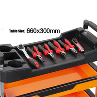 Chariot à outils d'entretien mobile quatre couches pièces chariot pliable réparation de voiture multifonctionnel petit chariot étagère couche armoire à outils