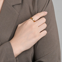 2/4/6/8/10mm RVS 18K verguld vintage unisex ring voor Valentijnsdag, verloving, huwelijk, cadeau voor geliefden, koppels