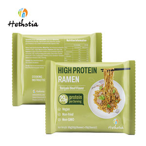 Fideos Veganos Altos en Proteína con Sabor <span class=keywords><strong>a</strong></span> Carne Teriyaki, <span class=keywords><strong>a</strong></span> Base de Plantas, 29g de Proteína, Sin GMO, <span class=keywords><strong>Ramen</strong></span> Mixto - Product Image 1