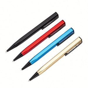Wholesale Custom Logo Square <b>Colorful</b> Novelty Aluminium Ballpoint Unique 1.0Mm Writing Width Twist <b>Pen</b> Design for Office - Product Image 1