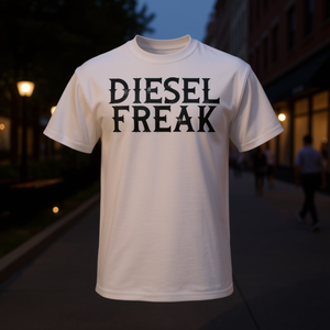 Diesel Freak T-Shirt Chemise décontractée blanche à col rond et manches courtes pour hommes - Product Image 3