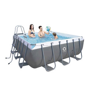 Avenli 17752EU 220-240V tamaño 10*10*39,5 JILONG <span class=keywords><strong>Grey</strong></span> marco de acero Rectangular piscina piscina de la piscina con bomba - Product Image 1