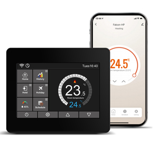 터치 스크린이 있는 멀티 프로토콜 스마트 온도 조절기-Zigbee/Tuya/LoRaWAN/Modbus/BACnet 호환, 프로그래밍 가능한 HVAC 컨트롤러 - Product Image 1